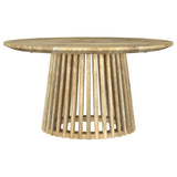 Touhy Round Solid Wood Cocktail Coffee Table Natural Mango | Brown | Natural Mango | 710608