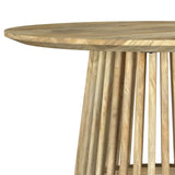 Touhy Round Solid Wood Cocktail Coffee Table Natural Mango | Brown | Natural Mango | 710608