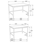 Ebby 2-piece Genuine Marble Top Nesting Coffee Tables White | White | Antique Black | 710740