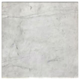 Ebby Square Genuine Marble Top Metal End Table White and Antique Black | King | White | Antique Black | 710747