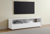Ellice 71-inch TV Stand Media Console White | King | White | White High Gloss | 710750