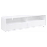 Ellice 71-inch TV Stand Media Console White | King | White | White High Gloss | 710750