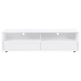 Ellice 71-inch TV Stand Media Console White | King | White | White High Gloss | 710750