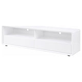 Ellice 71-inch TV Stand Media Console White | King | White | White High Gloss | 710750