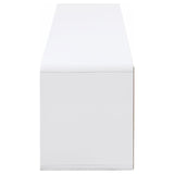 Ellice 71-inch TV Stand Media Console White | King | White | White High Gloss | 710750