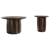 Cayenne 2-piece Solid Mango Wood Coffee Table Set Walnut | Brown | Walnut | 710778-S2