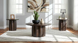 Cayenne 3-piece Solid Mango Wood Coffee Table Set Walnut | 3-piece | 710778-S3
