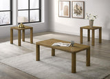 Castlewood 2-piece Cocktail Coffee Table Set Brown Oak