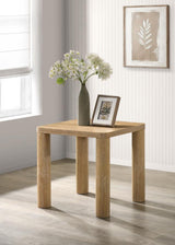 Castlewood Engineered Wood Accent Side End Table Light Oak | Beige | Light Oak | 710867
