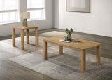 Castlewood 2-piece Cocktail Coffee Table Set Light Oak | Full | Beige | Light Oak | 710868-S2