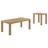 Castlewood 2-piece Cocktail Coffee Table Set Light Oak | Full | Brown | Light Oak | 710868-S2