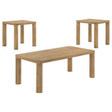 Castlewood 3-piece Cocktail Coffee Table Set Light Oak | Brown | Light Oak | 710868-S3