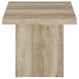 Devar Square Engineered Wood End Table Distressed Pine | Brown | Distressed Pine | 710877