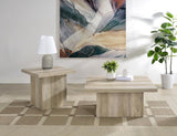Devar Square Engineered Wood End Table Distressed Pine | Brown | Distressed Pine | 710877