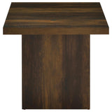 Devar Square Engineered Wood Side End Table Dark Pine | Brown | Dark Pine | 710887