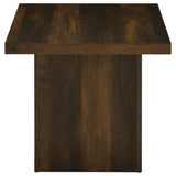 Devar Square Engineered Wood Side End Table Dark Pine | Brown | Dark Pine | 710887