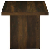 Devar Square Engineered Wood Side End Table Dark Pine | Brown | Dark Pine | 710887