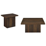 Devar 2-piece Square Coffee and End Table Set Dark Pine | Brown | Dark Pine | 710888-S2