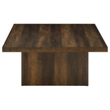 Devar Square Engineered Wood Cocktail Coffee Table Dark Pine | Brown | Dark Pine | 710888