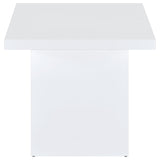 Devar 3-piece Square Coffee End Table Set White High Gloss | White | White High Gloss | 710898-S3