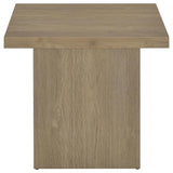 Devar Square Engineered Wood Side End Table Latte | Beige | Latte | 710917