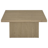 Devar Square Engineered Wood Cocktail Coffee Table Latte | King | Beige | Latte | 710918