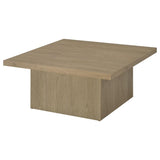 Devar Square Engineered Wood Cocktail Coffee Table Latte | King | Beige | Latte | 710918