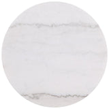 Jason Round White Marble Top Side End Table Greige | White | Greige / White Marble | 711417