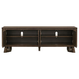 Trotter 71-inch 4-Door Wood TV Stand Media Console Brown