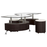 Buckley 3-piece Coffee Table and Stools Set Cappuccino | King | Multi | Cappuccino | 720218