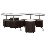 Buckley 3-piece Coffee Table and Stools Set Cappuccino | King | Multi | Cappuccino | 720218