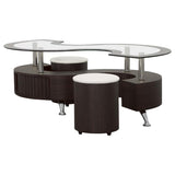 Buckley 3-piece Coffee Table and Stools Set Cappuccino | King | Multi | Cappuccino | 720218