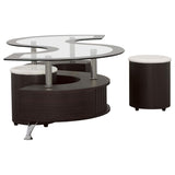 Buckley 3-piece Coffee Table and Stools Set Cappuccino | King | Multi | Cappuccino | 720218
