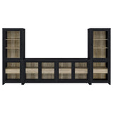 Denison 3-piece Entertainment Center 79-inch TV Stand Black | King | Black | 720223-SET