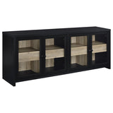 Denison 3-piece Entertainment Center 79-inch TV Stand Black | King | Black | 720223-SET