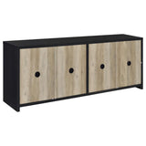 Denison 3-piece Entertainment Center 79-inch TV Stand Black | King | Black | 720223-SET