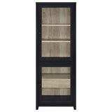 Denison 3-piece Entertainment Center 79-inch TV Stand Black