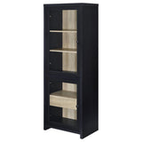 Denison 3-piece Entertainment Center 79-inch TV Stand Black | King | Black | 720223-SET