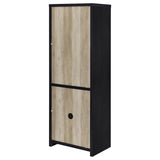 Denison 3-piece Entertainment Center 79-inch TV Stand Black