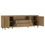 Arini Rattan Cane 2-door TV Stand Media Console Sand Wash | Brown | Sand Wash | 720253