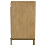 Arini Rattan Cane 2-door TV Stand Media Console Sand Wash
