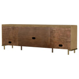 Arini Rattan Cane 2-door TV Stand Media Console Sand Wash | Brown | Sand Wash | 720253