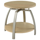 Dacre 2-piece Round Coffee and End Table Set Greige | Beige | Greige | 720318-S2