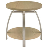 Dacre 2-piece Round Coffee and End Table Set Greige | Beige | Greige | 720318-S2