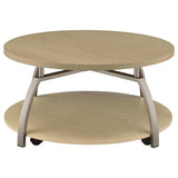 Dacre 2-piece Round Coffee and End Table Set Greige | Beige | Greige | 720318-S2