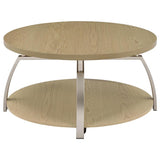 Dacre 2-piece Round Coffee and End Table Set Greige | Beige | Greige | 720318-S2