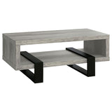 Dinard Engineered Wood Cocktail Coffee Table Grey Driftwood | King | Grey | Grey Driftwood | 720878