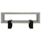 Dinard Engineered Wood Cocktail Coffee Table Grey Driftwood | King | Grey | Grey Driftwood | 720878