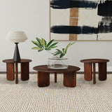 Dale 3-piece Solid Wood Coffee and End Table Set Brown | Brown | 721998-S3