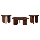 Dale 3-piece Solid Wood Coffee and End Table Set Brown | Brown | 721998-S3